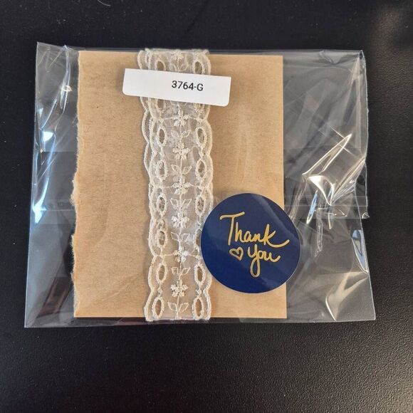 Lace, Ecru Cotton Vintage Beading 1" wide x 12" - Picture 2 of 3